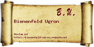 Bienenfeld Ugron névjegykártya